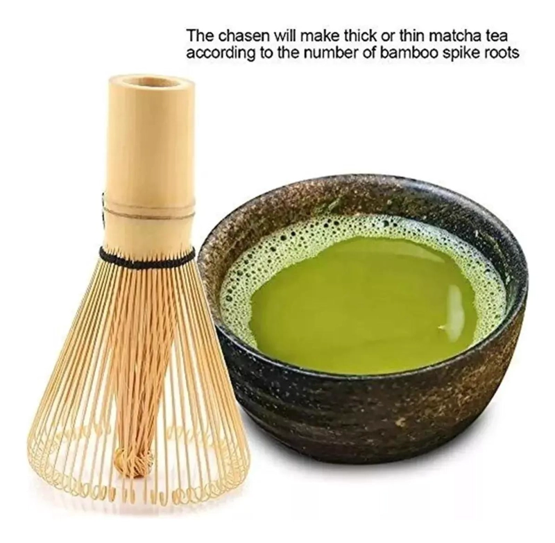 BATIDOR DE BAMBU PARA TE  MATCHA CON DISEÑO TRADICIONAL Y ERGONOMICO - 6