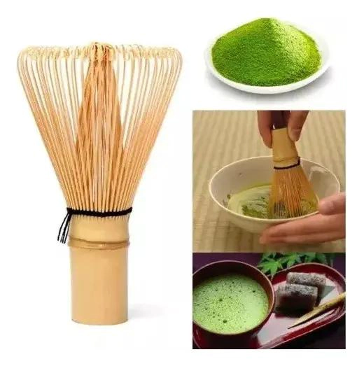 BATIDOR DE BAMBU PARA TE  MATCHA CON DISEÑO TRADICIONAL Y ERGONOMICO - 8