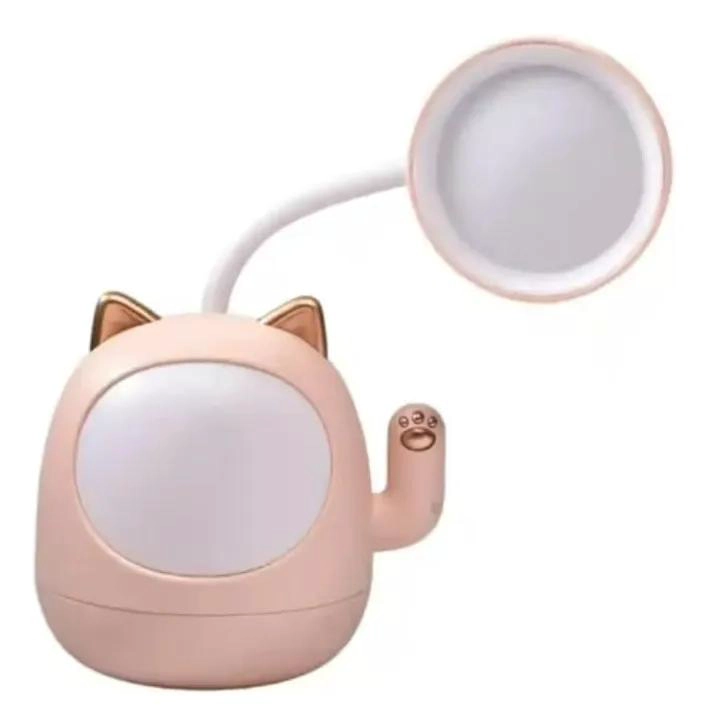 LAMPARA LED ROSA CON SACAPUNTAS Y PORTALAPICES INTEGRADO - 4