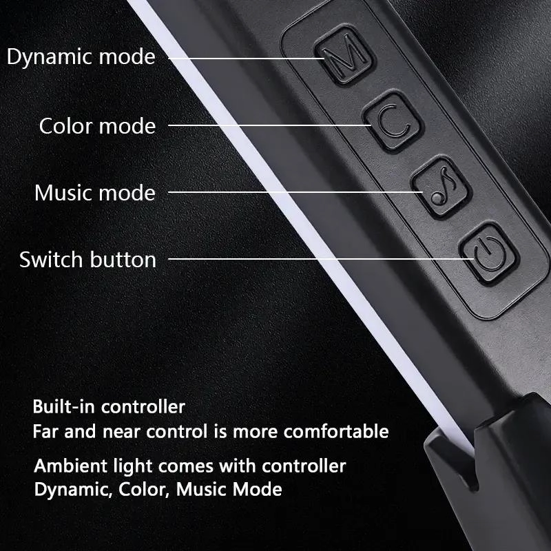 BARRA LED RGB RITMICA PARA MONITOR Y TV CON CONTROL REMOTO - 8