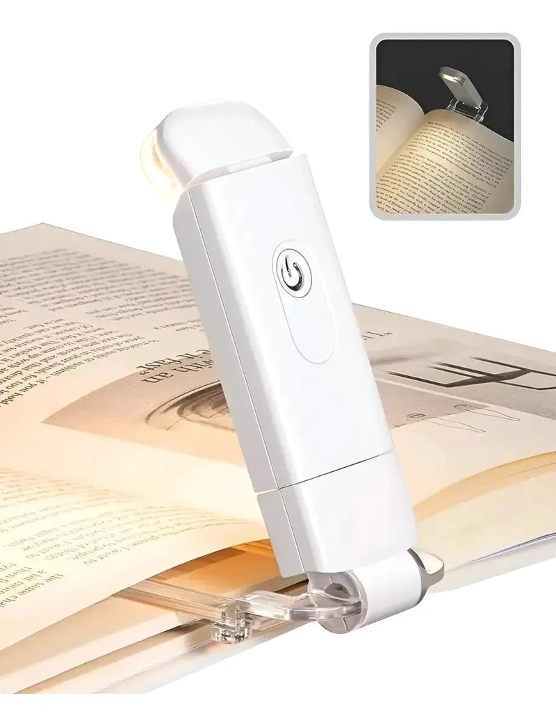 LAMPARA LED RECARGABLE PARA LECTURA CON CLIP Y LUZ CALIDA - 1