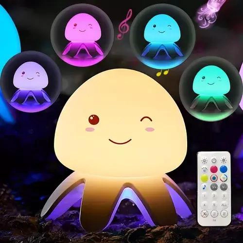LAMPARA DE NOCHE LED SILICONA RECARGABLE PARA NIÑOS - 2