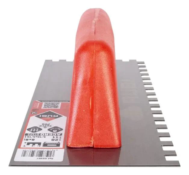 LLANA DENTADA DE ACERO 28 CM CON MANGO DE PLASTICO - 2