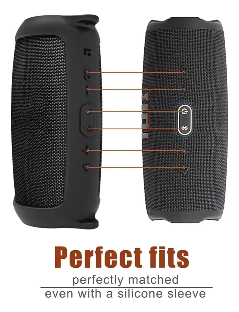FUNDA DE SILICONA PROTECTORA CON CORREA PARA ALTAVOZ - 2