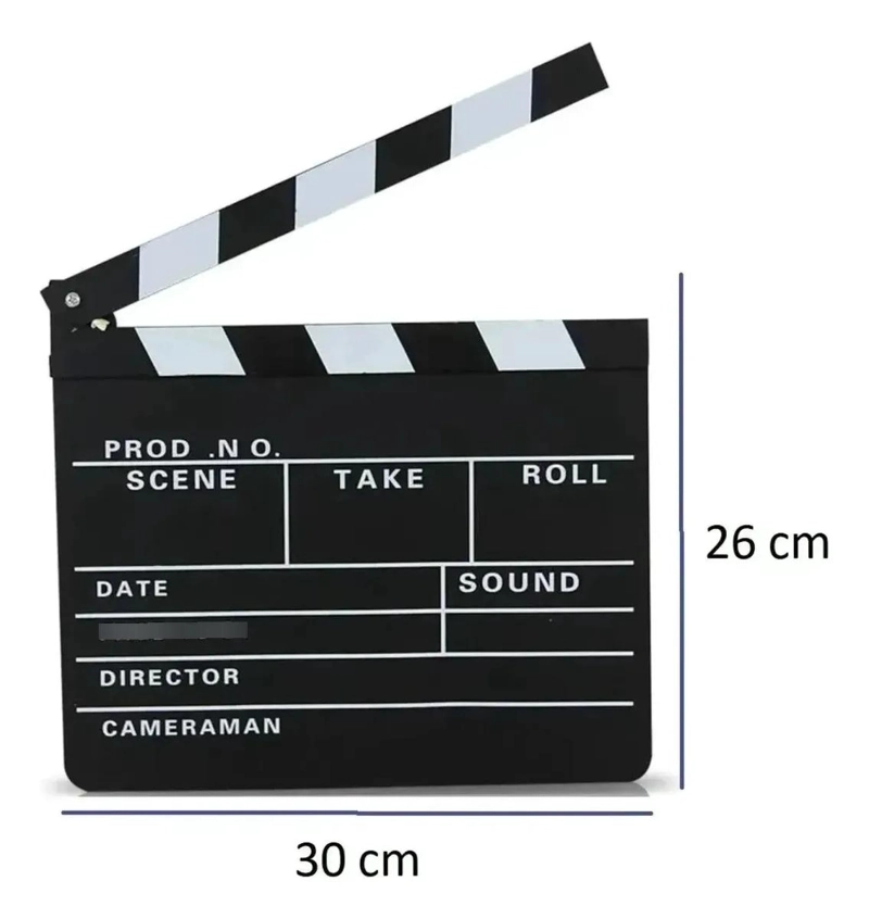CLAQUETA DE CINE PARA GRABACION Y PRODUCCION AUDIOVISUAL - 2
