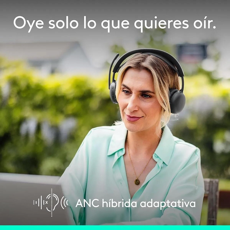 AURICULARES INALAMBRICOS CON CANCELACION DE RUIDO Y MICROFONO - 2