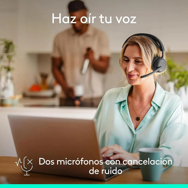 AURICULARES INALAMBRICOS CON CANCELACION DE RUIDO Y MICROFONO - 4
