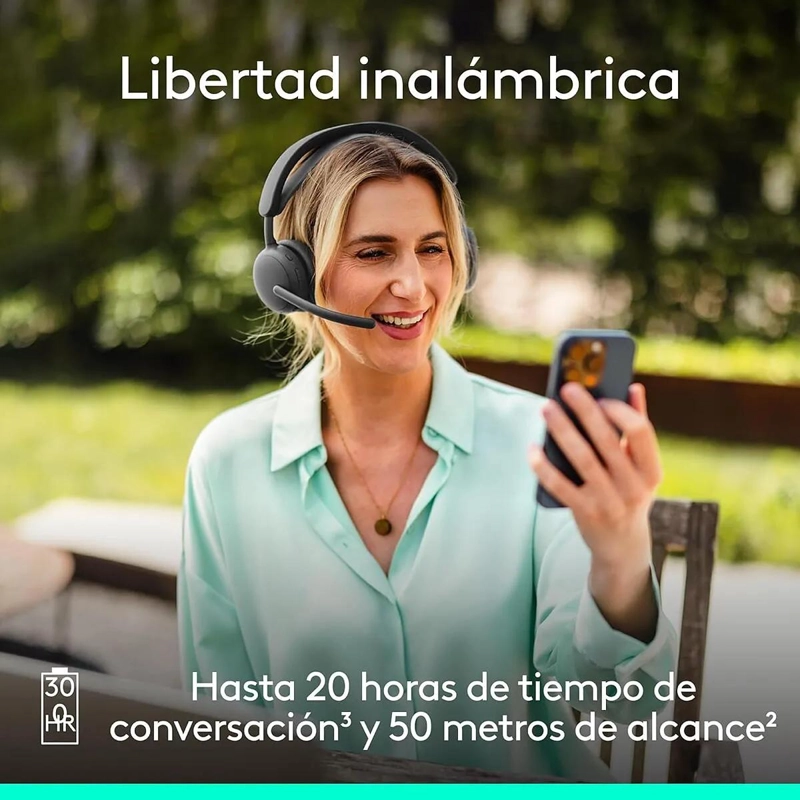 AURICULARES INALAMBRICOS CON CANCELACION DE RUIDO Y MICROFONO - 5