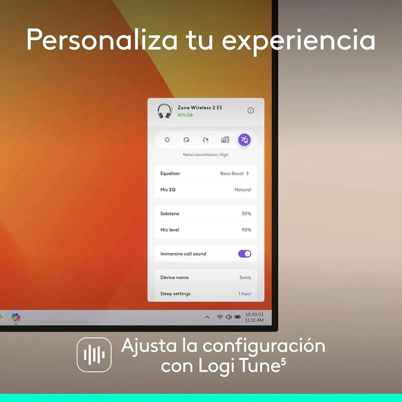 AURICULARES INALAMBRICOS CON CANCELACION DE RUIDO Y MICROFONO - 9