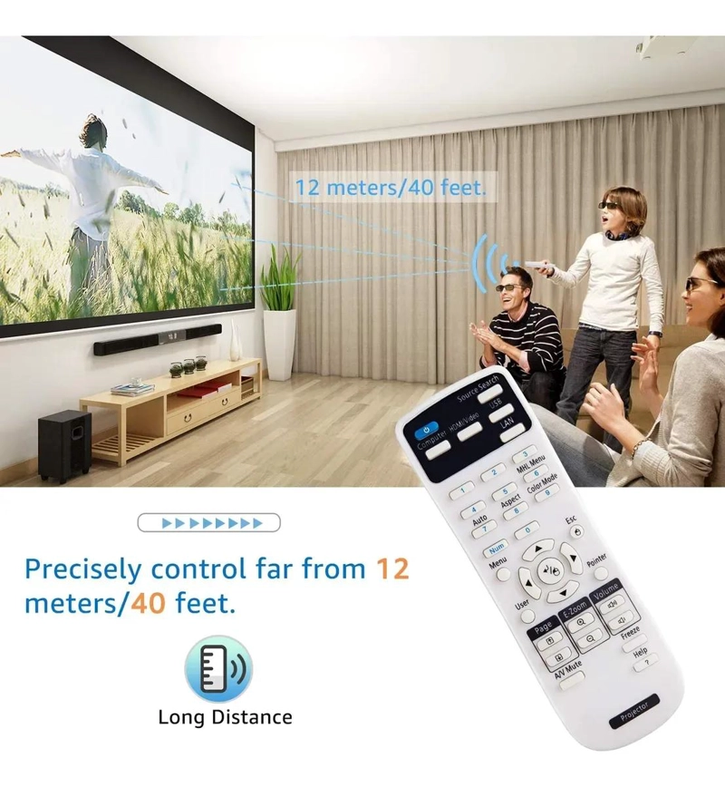 CONTROL REMOTO PARA PROYECTOR EPSON COMPATIBLE Y FUNCIONAL - 9