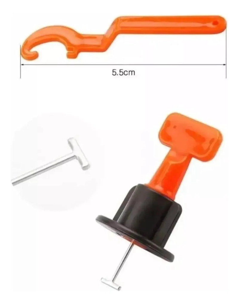 KIT DE NIVELADORES PARA CERAMICAS Y BALDOSAS REUTILIZABLES 100 PCS - 3