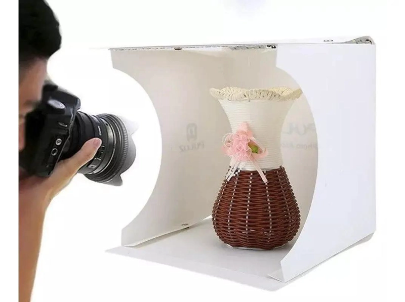 ESTUDIO FOTOGRAFICO PORTATIL CON LUZ LED 30X30X30 CM - 3