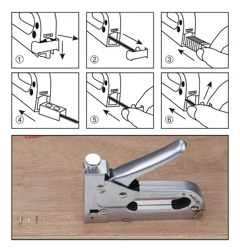 GRAPADORA MANUAL 3 EN 1 MULTIUSO CON GRAPAS - 3