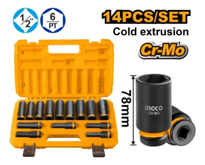 SET DE DADOS DE IMPACTO 14 PIEZAS 1/2 - 2
