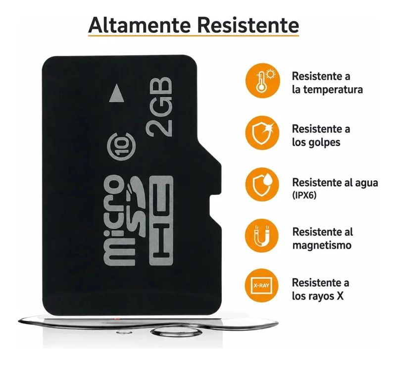 TARJETA DE MEMORIA MICROSD 2GB CLASE 10 PARA CELULARES Y DISPOSITIVOS - 4