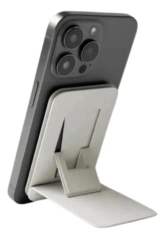 TRIPODE Y TARJETERO FLEXIBLE PARA CELULAR EN COLOR GRIS - 2