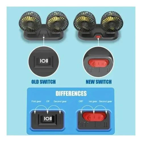VENTILADOR USB DOBLE PORTATIL PARA ESCRITORIO Y COCHE - 9