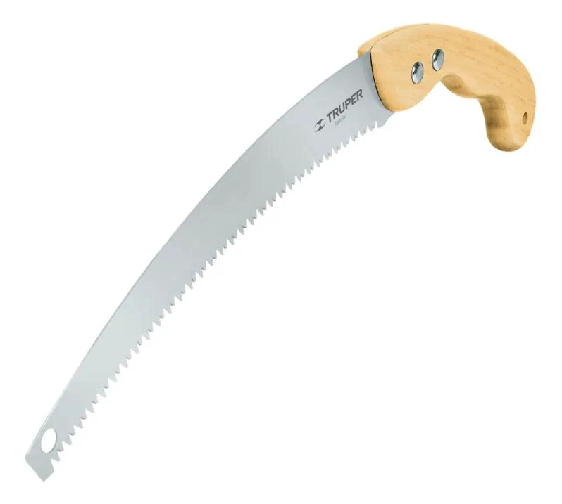 SERRUCHO DE PODAR DE 14 MM CON MANGO DE MADERA Y 3 FILOS - 1