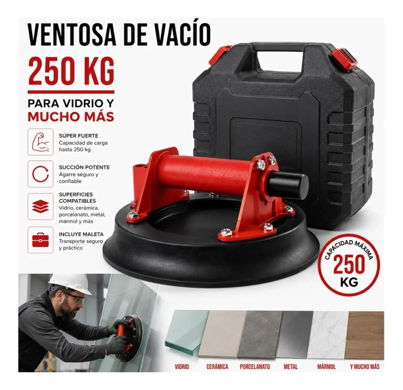 VENTOSA DE VACIO 250 KG PARA MANIPULACION DE MATERIALES PESADOS - 3