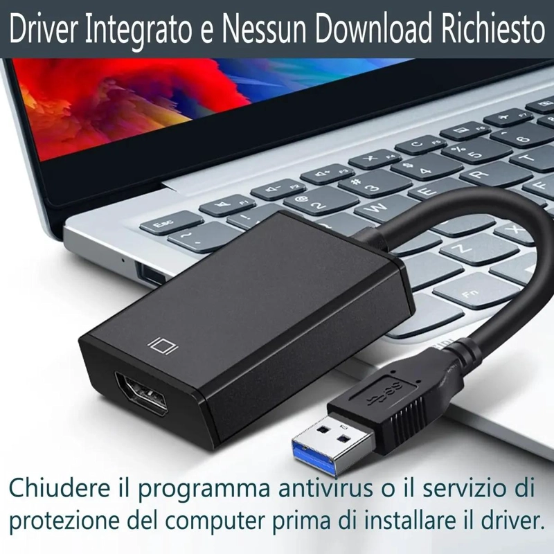 ADAPTADOR USB 3.0 A HDMI FULL HD PARA PRESENTACIONES - 7