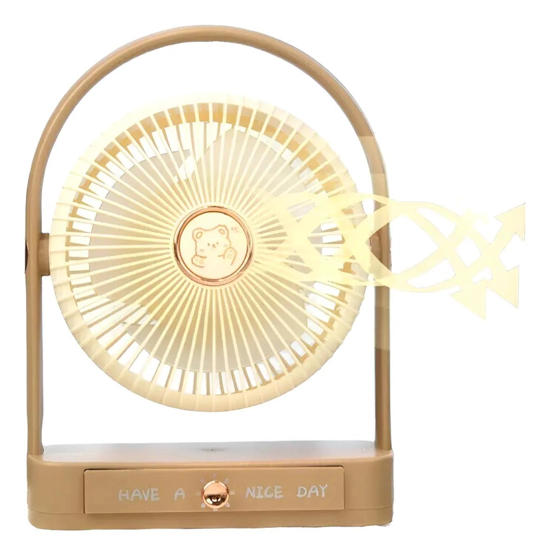 MINI VENTILADOR PORTATIL RECARGABLE CON GIRO 360° - 2