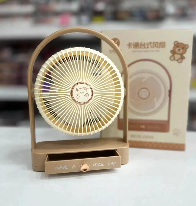 MINI VENTILADOR PORTATIL RECARGABLE CON GIRO 360° - 3
