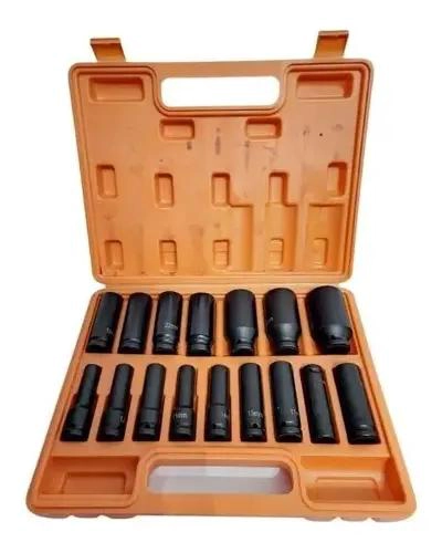 KIT DE DADOS HEXAGONALES DE 16 PIEZAS DE 10 A 32 MM - 1