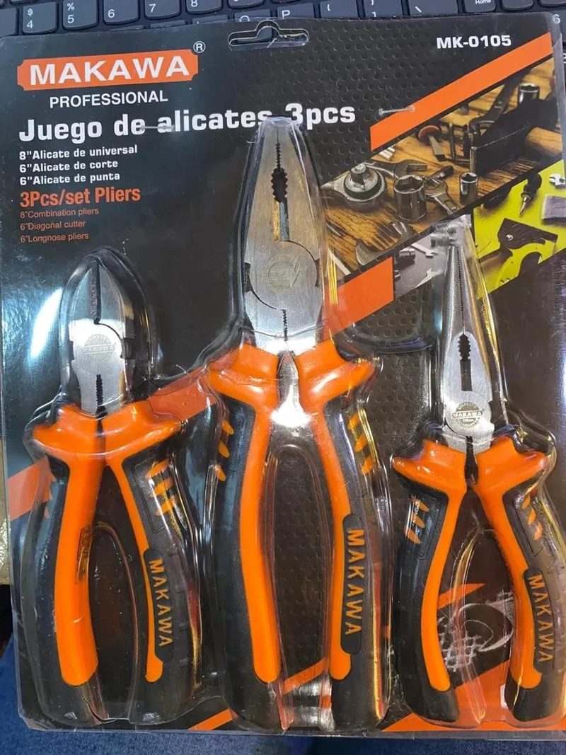 KIT DE ALICATES 3 PIEZAS ACERO - 1