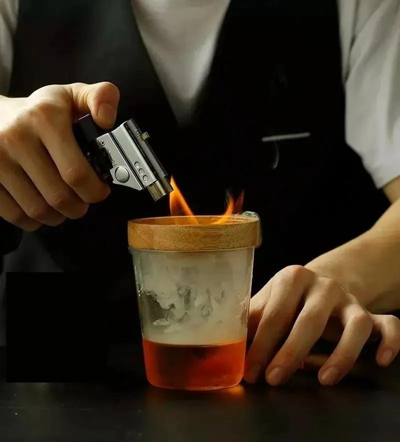 JUEGO DE COCINA DE MADERA PARA FUMADORES DE COCTEL - 4