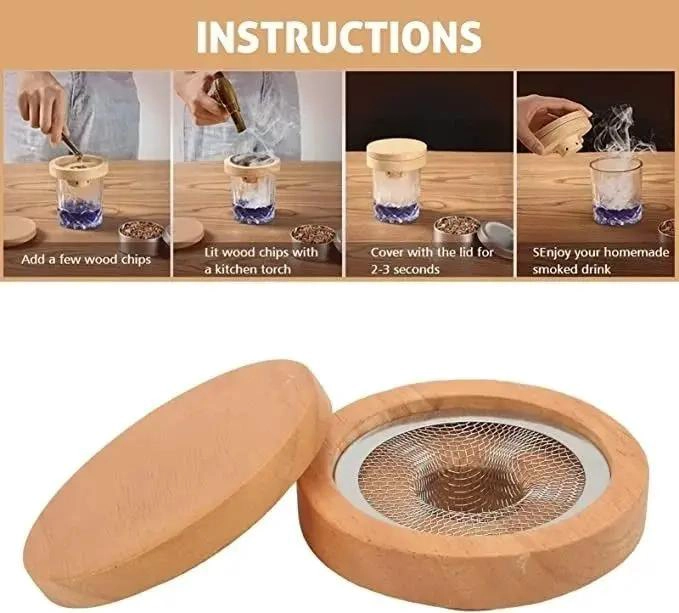 JUEGO DE COCINA DE MADERA PARA FUMADORES DE COCTEL - 5