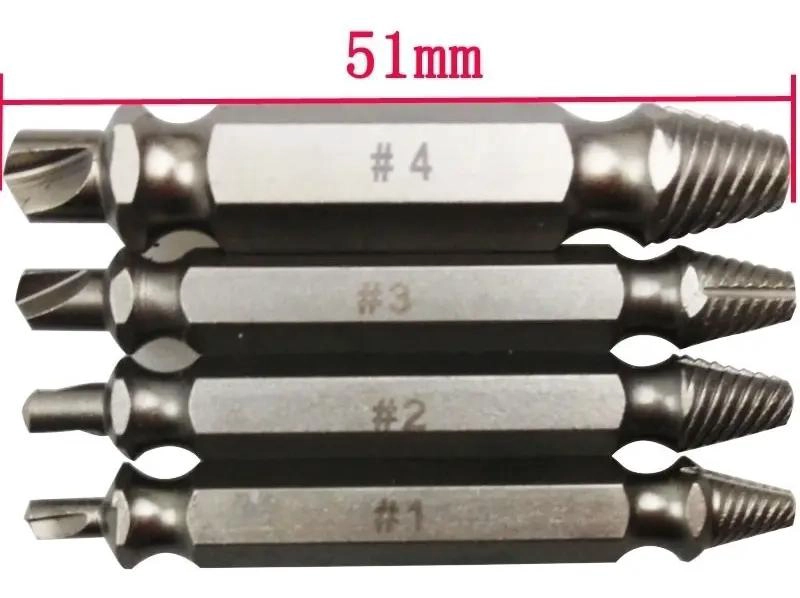 SET 4 EXTRACTORES DE TORNILLOS DAÑADOS - 2