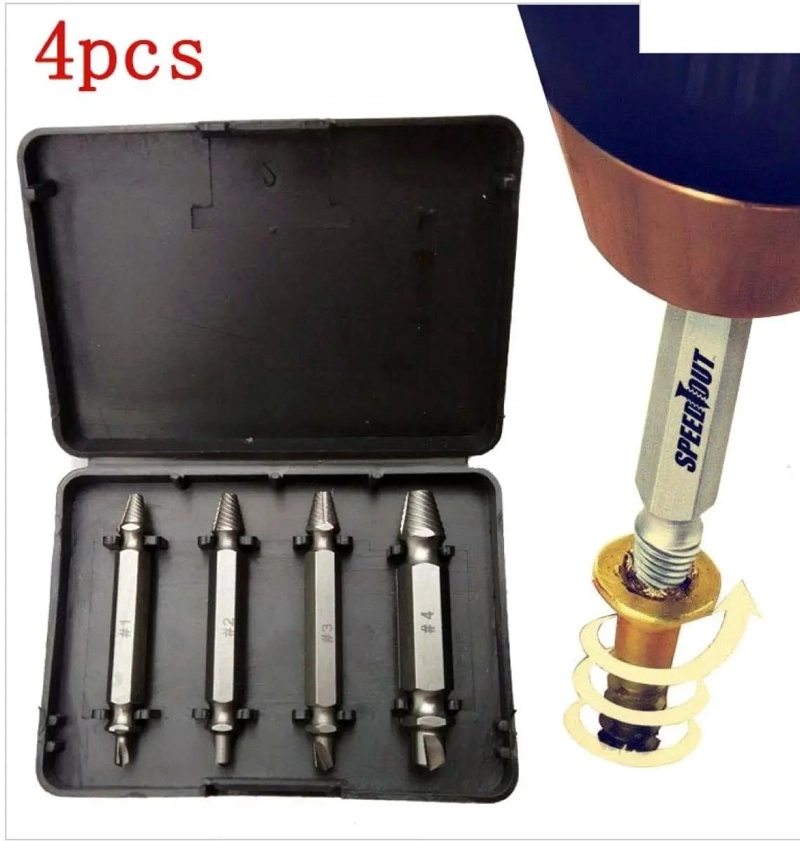 SET 4 EXTRACTORES DE TORNILLOS DAÑADOS - 4