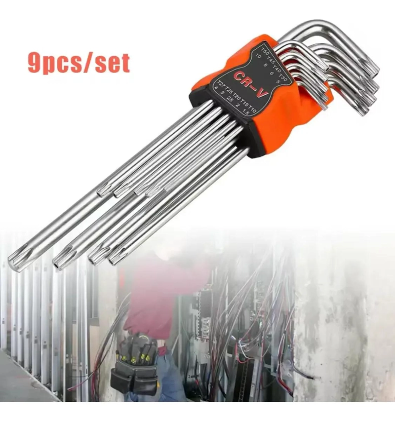SET DE LLAVES TORX EXTRA LARGAS 9 PIEZAS - 4