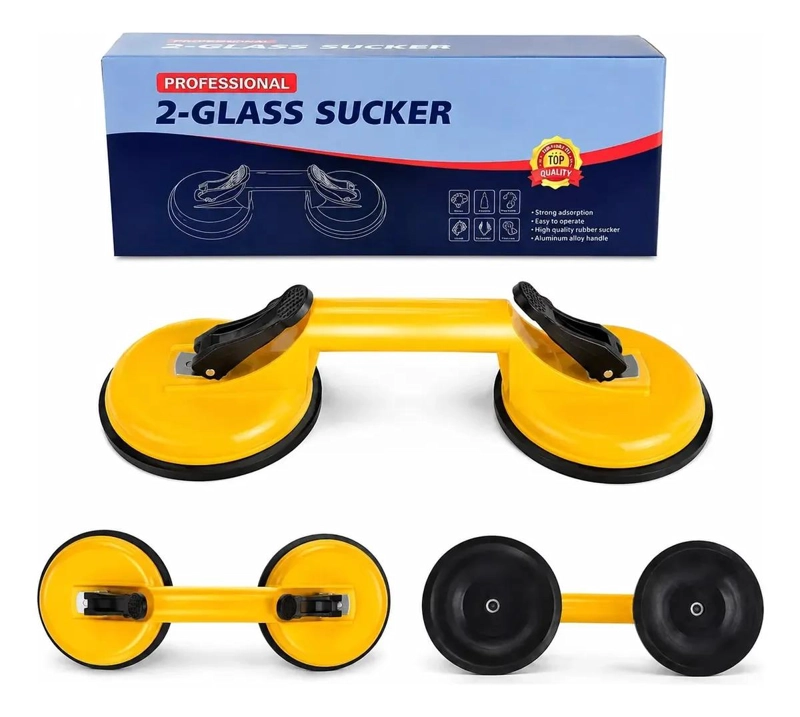VENTOSA DOBLE PARA MANIPULAR VIDRIO CON SUJECION FIRME - 1