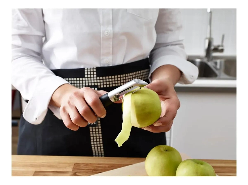 PELADOR DE VERDURAS CON MANGO ERGONOMICO Y BORDE AFILADO PARA LIMPIEZA - 3