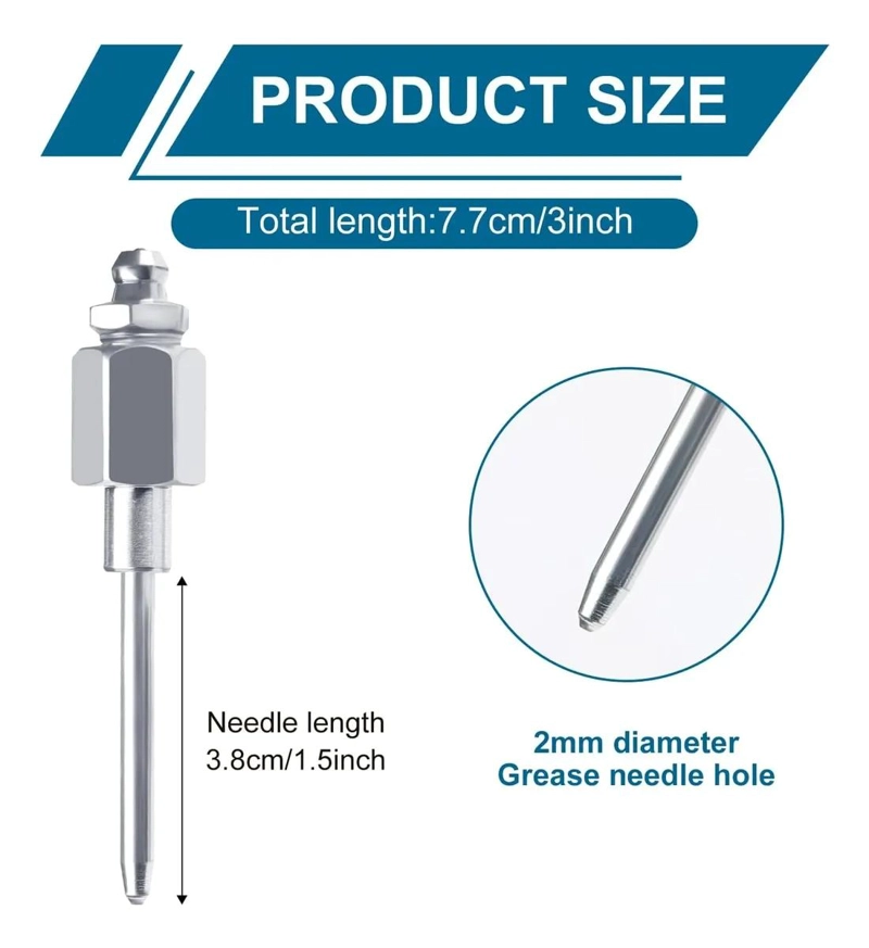 ADAPTADOR DE ENGRASADOR ESTRECHO CON ROSCA NPT 1/8 PARA LUBRICACION PRECISA - 3