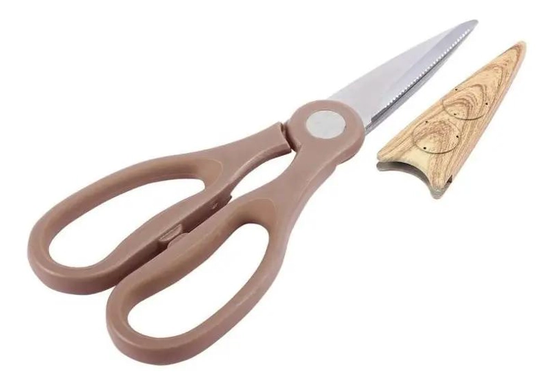 TIJERAS DE COCINA CON HOJAS DE ACERO INOXIDABLE Y MANGO ERGONOMICO - 1