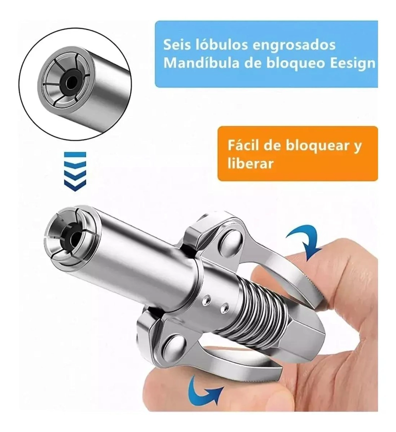 BOQUILLA ENGRASADORA MANUAL CON MANGUERA Y ACCESORIOS - 5