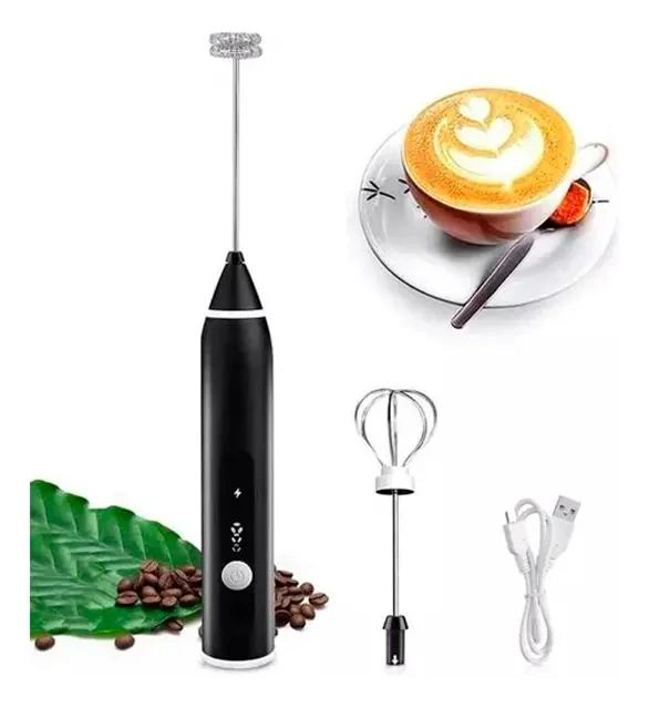 BATIDOR PORTATIL RECARGABLE PARA CAFE  Y LECHE CON CONTROL DE VELOCIDAD - 2