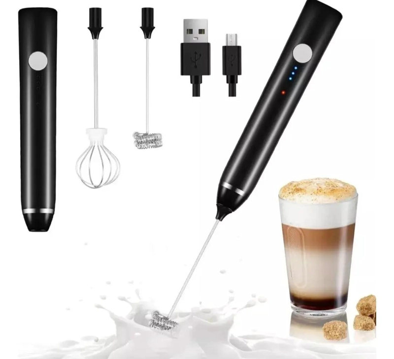 BATIDOR PORTATIL RECARGABLE PARA CAFE  Y LECHE CON CONTROL DE VELOCIDAD - 7
