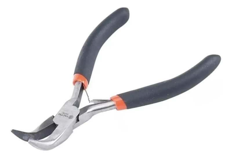 ALICATE CON PUNTA CURVA DE ACERO INOXIDABLE 4.3/4 PULGADAS - 1