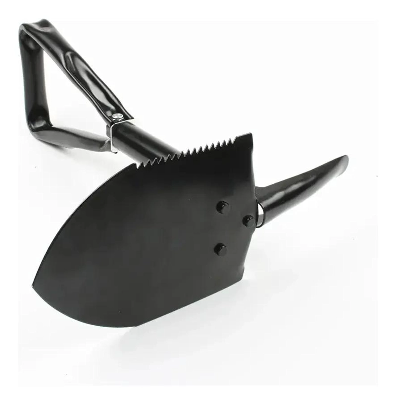 PALA RETRACTIL 60 CM CON PICOTA PARA CAMPING Y EXCURSIONES - 2