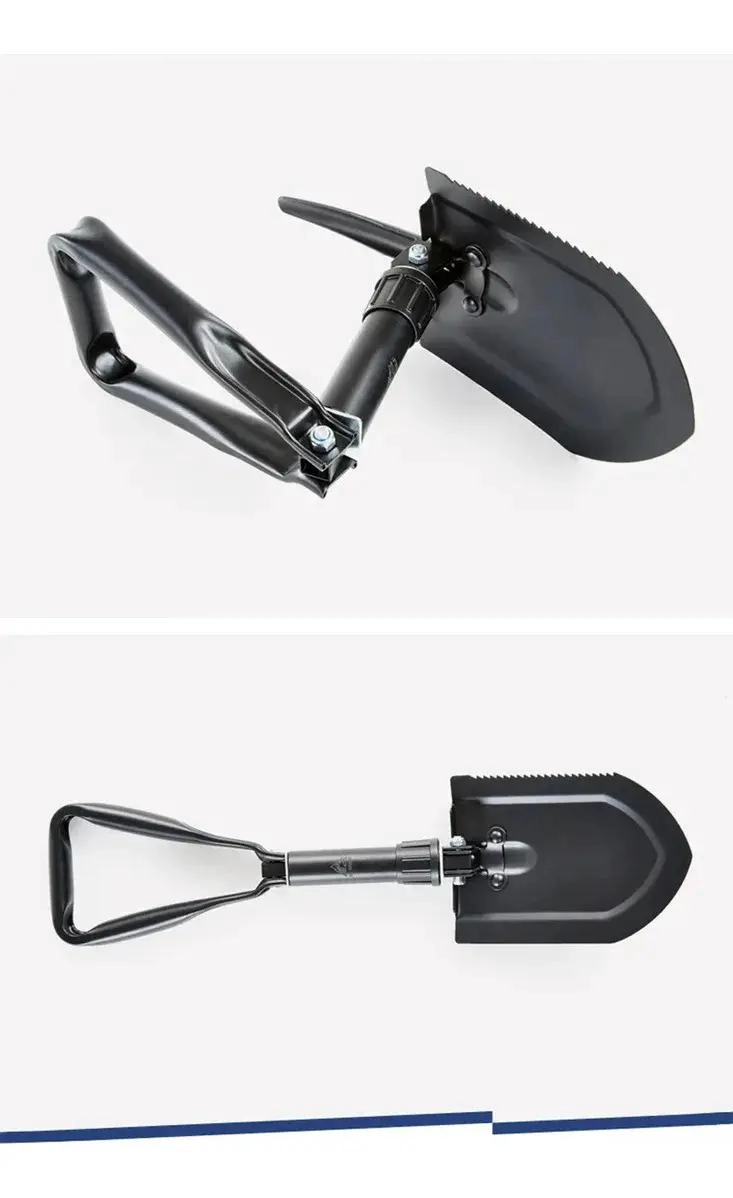 PALA RETRACTIL 60 CM CON PICOTA PARA CAMPING Y EXCURSIONES - 3