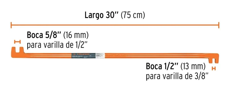 GRIFA DE DOS BOCAS PARA DOBLADO DE VARILLAS DE ACERO - 3