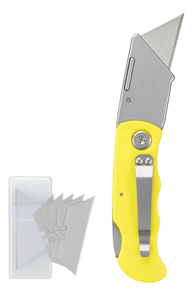 CUTTER CARTONERO RETRACTIL CON HOJAS REPUESTO - 3