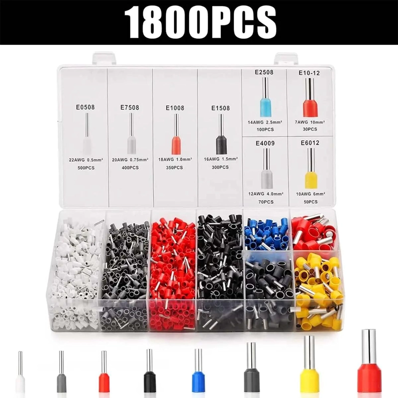 KIT DE CRIMPADO CON 1800 TERMINALES Y ALICATE PRENSA - 3