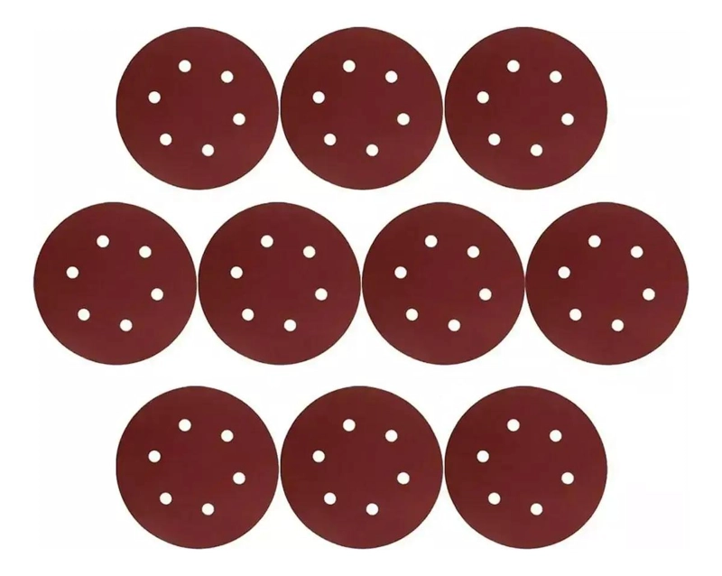 DISCOS DE LIJA ORBITAL DE 9 PULGADAS 225MM GRANO 120 PACK 10 UNIDADES - 1