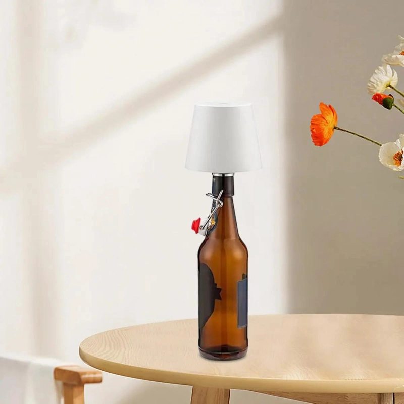 LAMPARA DE MESA LED DECORATIVA PARA BOTELLAS DE VINO - 5