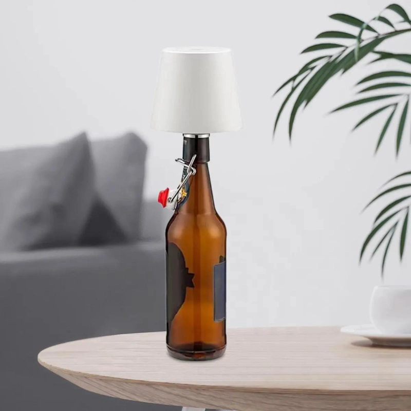 LAMPARA DE MESA LED DECORATIVA PARA BOTELLAS DE VINO - 7