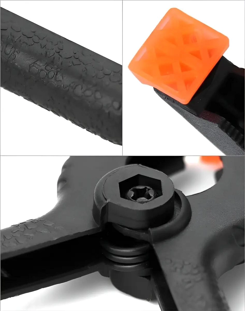 PACK DE 6 PINZAS ALICATE DE RESORTE CON MANGO ANTIDESLIZANTE - 4